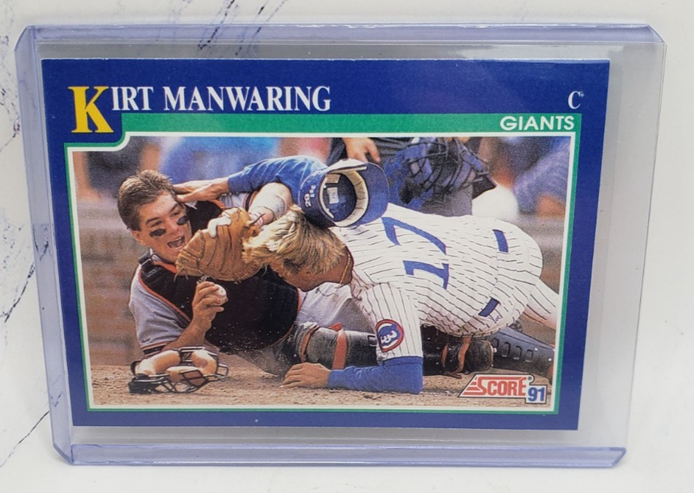 1991 Score Kirt Manwaring San Francisco Baseball Card